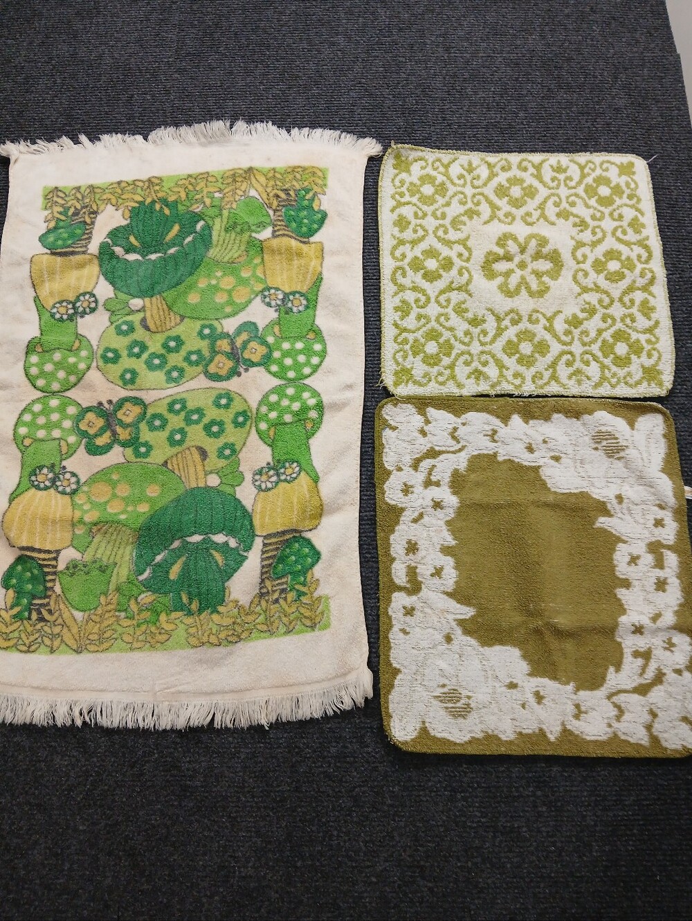 VTG Hope Fashions Retro Mod Bath Set. 100% Cotton.
